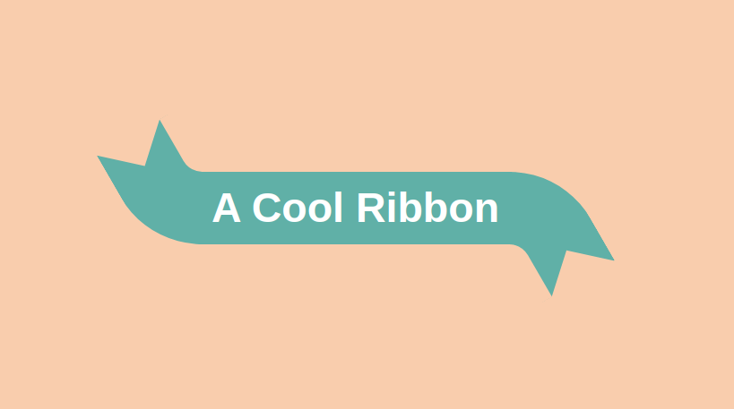 Curved ribbon shape