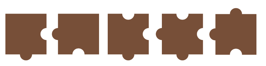 CSS-only puzzle shapes