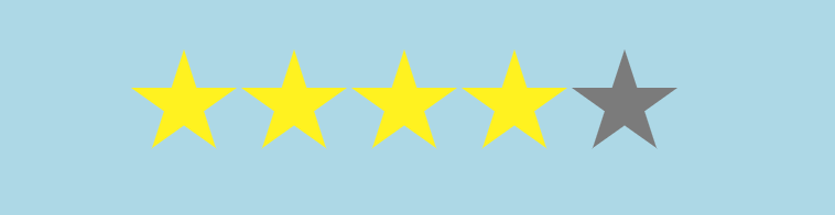 CSS-only star rating component