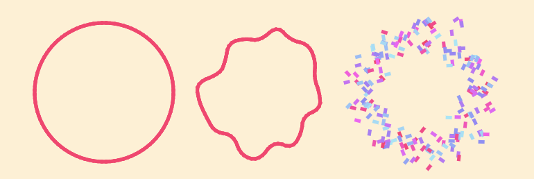 CSS-only confetti shape