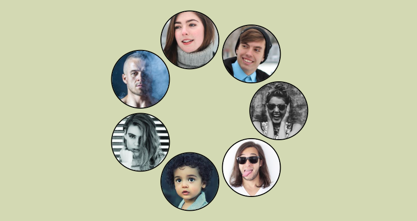 CSS-only images around a circle