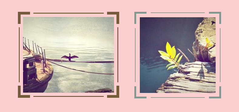 CSS only frame with hover effect around an image
