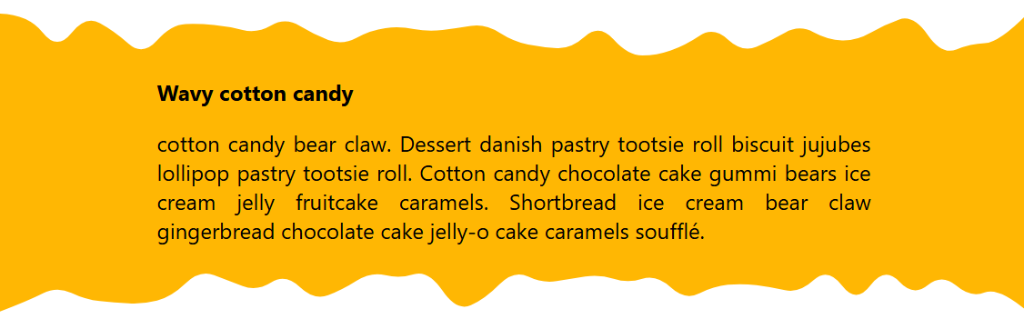 CSS-only random wavy divider