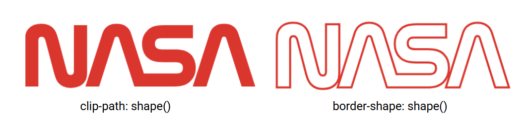 CSS-only Nasa Logo using shape()