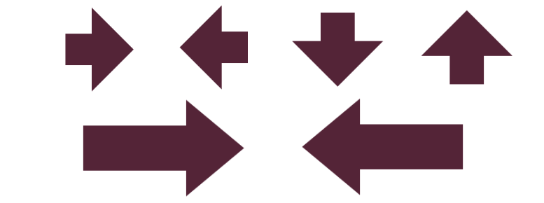 CSS-only direction-aware arrow shape