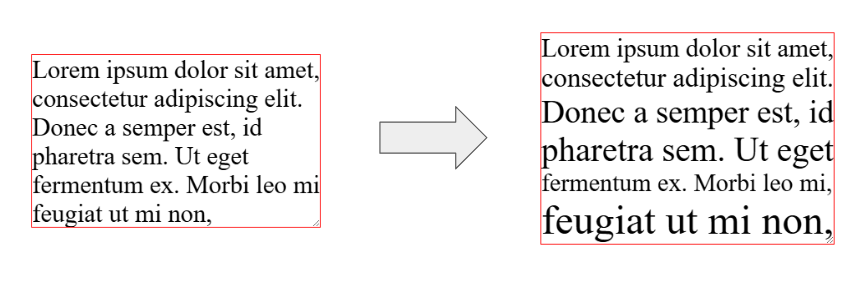 fitting the text on each line