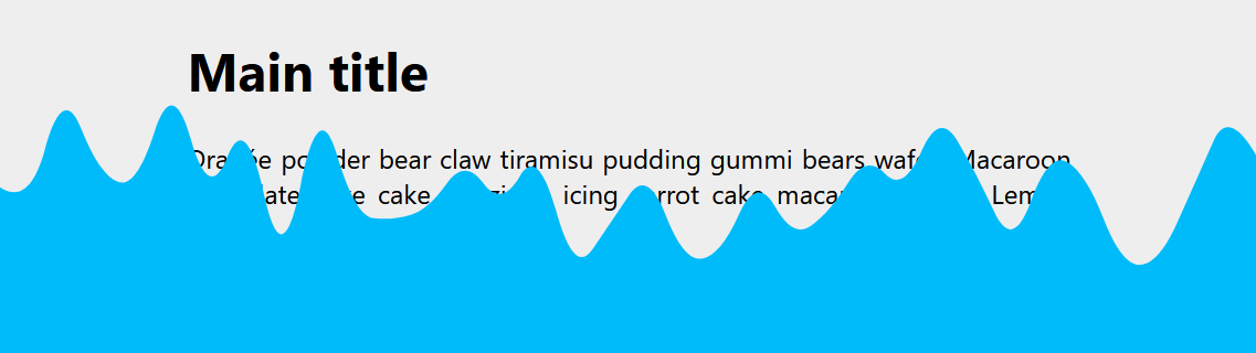 CSS-only Sliding liquid effect