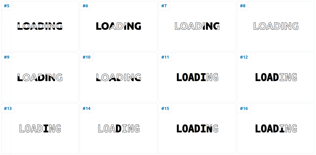 CSS-only single element loaders