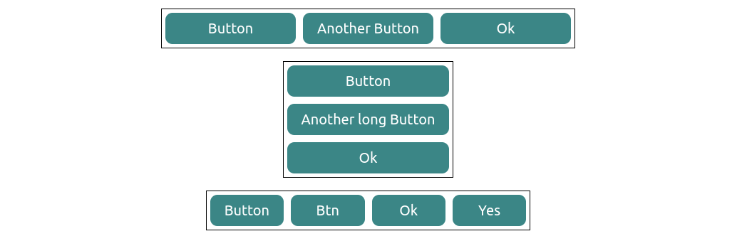 eqaul width buttons