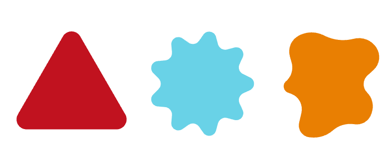 CSS-only rounded shapes