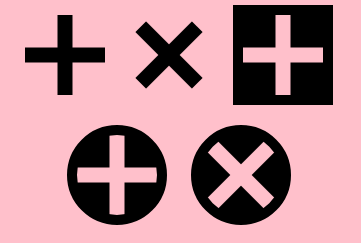 CSS-only cross/plus icon