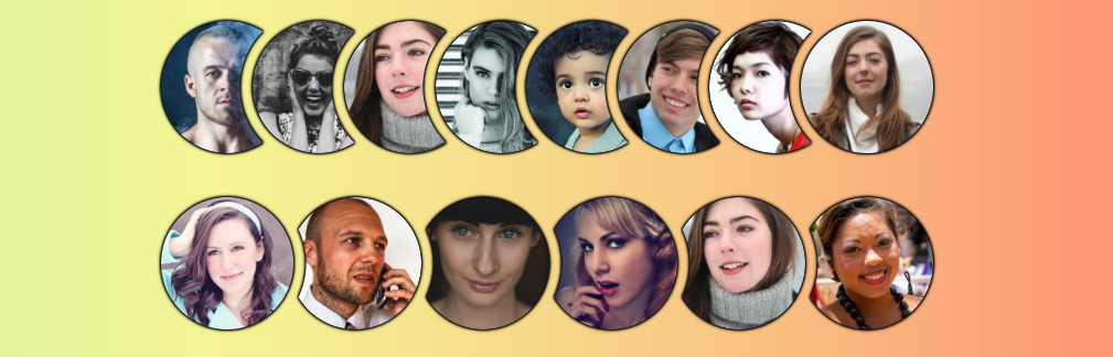 CSS-only responsive stacked images