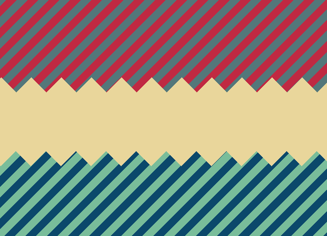 A CSS-only zig-zag border